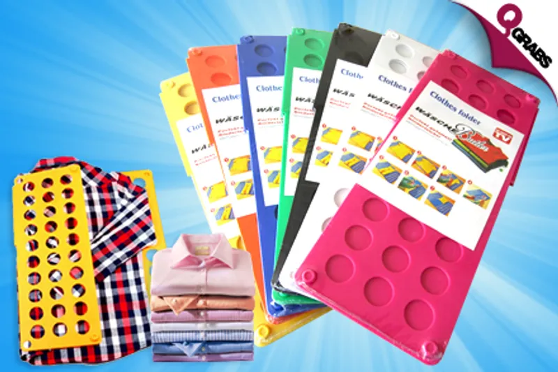 For QR39 Make Your Laundry Day Easier with The Ultimate Clothes Folding Tool - Choose from 9 Bright Colors! (QR59 Value)